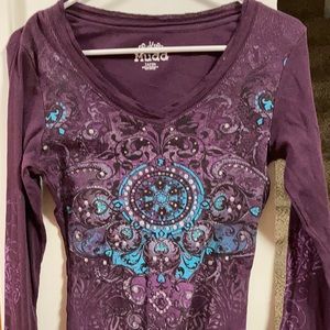 Mudd Longsleeve Purple Shirt